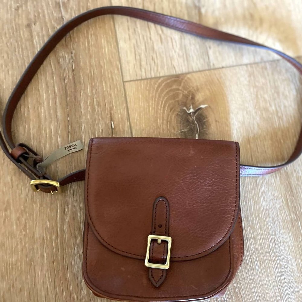 FOSSIL Chestnut Leather Belt Bag